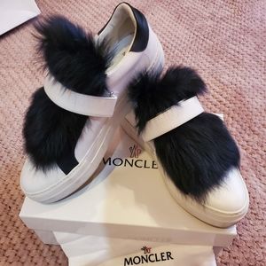 Monclear Real Fur Sneakers Size 40